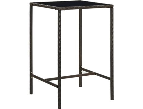 Vidaxl Mesa de Bar 313457 (70x70x110 cm - Rattan)