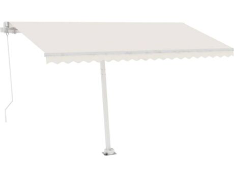 Vidaxl Toldo de Pé Manual (Bege Creme - Alumínio - 400x300 cm)