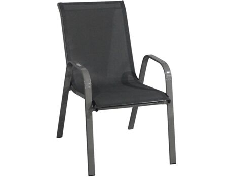 7h Seven House Cadeira de Jardim June (Antracite - Textilene e Metal - 55x62x90 cm)