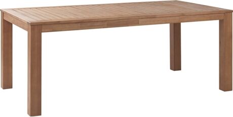 Beliani Mesa de Exterior Monsano 262812 (Castanho - Madeira de Eucalipto - 105x190x76 cm)