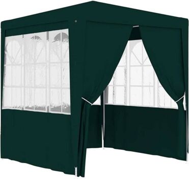 Vidaxl Toldo Profissional com Paredes (Verde - Polietileno - 250x250x240 cm)