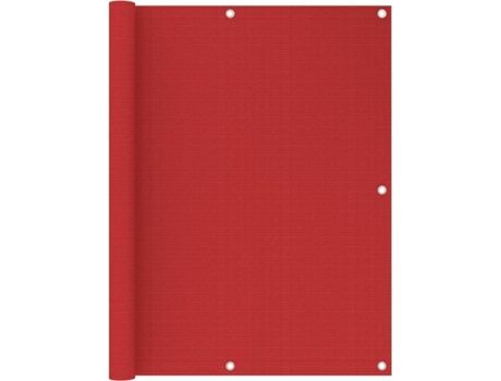Vidaxl Toldo de Varanda (Vermelho - Tecido - 120x400 cm)