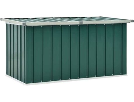 Vidaxl Caixa de Arrumação (Verde - Aço - 129 x 67 x 65 cm)