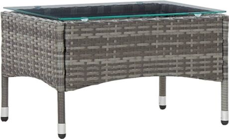 Vidaxl Mesa de Exterior c/Almofadas 3062457 (60x40x36 cm - Rattan)