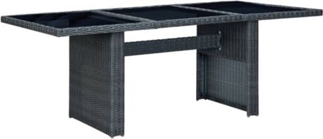 Vidaxl Mesa de Jardim 313309 (200x100x74 cm - Rattan)