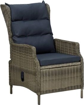 Vidaxl Cadeira de Jardim c/Almofada 3062175 (57x88x100 cm - Rattan)