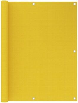 Vidaxl Toldo de Varanda (Amarelo - Tecido - 120x500 cm)