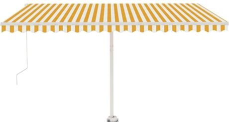 Vidaxl Toldo de Pé Manual (Amarelo - Alumínio - 450x350 cm)