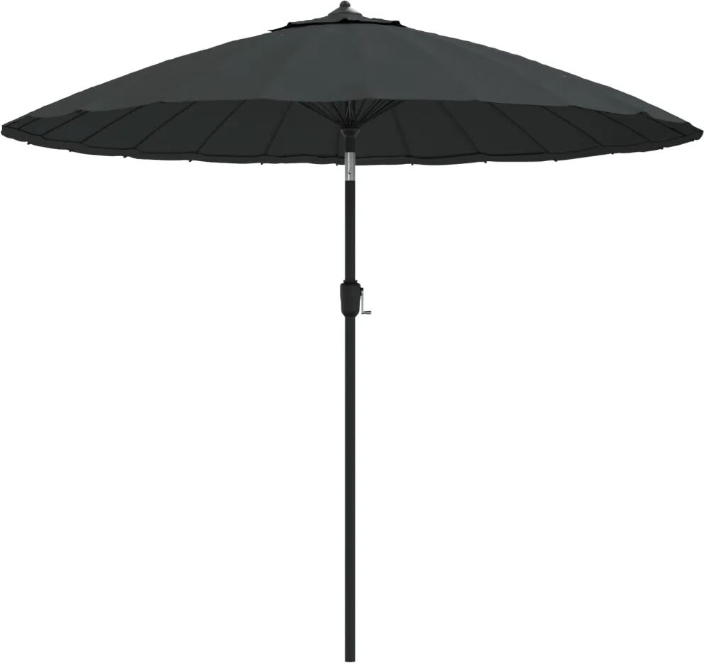 vidaXL Umbrelă de soare de exterior, stâlp aluminiu, antracit, 270 cm