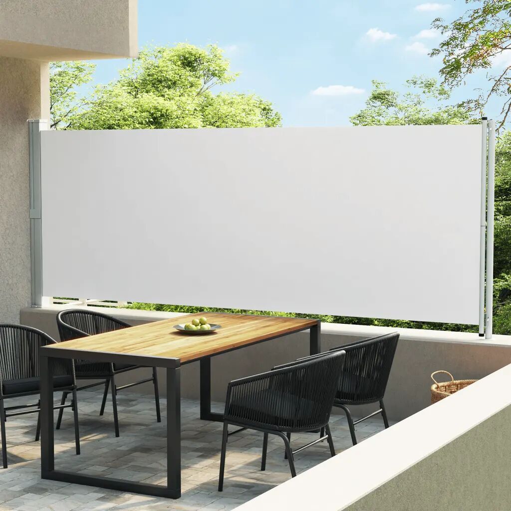 vidaXL Copertină laterală retractabilă de terasă, crem, 600 x 170 cm