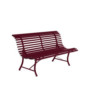 Fermob - Louisiane Bench 150 Cm, Black Cherry - Röd - Trädgårdsbänkar