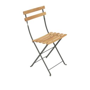 Fermob - Bistro Natural Chair - Rosemary - Balkong- Och Caféstolar - Grön - Metall/trä