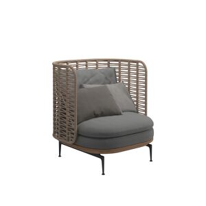 Gloster - Mistral Lounge Chair - Fåtöljer Utomhus - Naturmaterial/metall/trä/textilmaterial