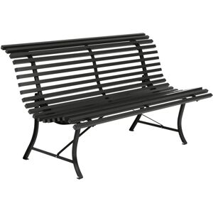 Fermob - Louisiane Bench 150 Cm, Liquorice - Svart - Trädgårdsbänkar - Metall