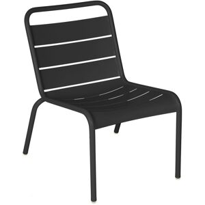 Fermob - Luxembourg Lounge Chair, Anthracite - Fåtöljer Utomhus - Metall