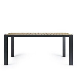 Röshults - Garden Dinnertable 160 Cm - Grå - Grå - Matbord Utomhus - Metall/trä