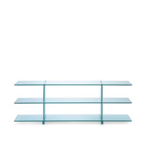 Fontanaarte - Teso Sideboard - Transparent - Transparent - Avlastningsbord - Glas/metall