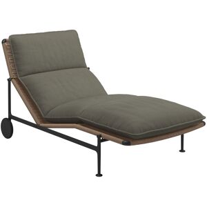 Gloster - Zenith Lounger - Meteor - Fabric Grade B - Fife Lichen - Meteor - Solstolar Och Solsängar - Trä