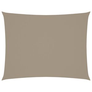 vidaXL Solsegel oxfordtyg rektangulärt 4x5 m taupe