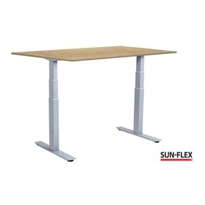 SUN-FLEX® Bord VI höj/sänk 120x80 grå/björk