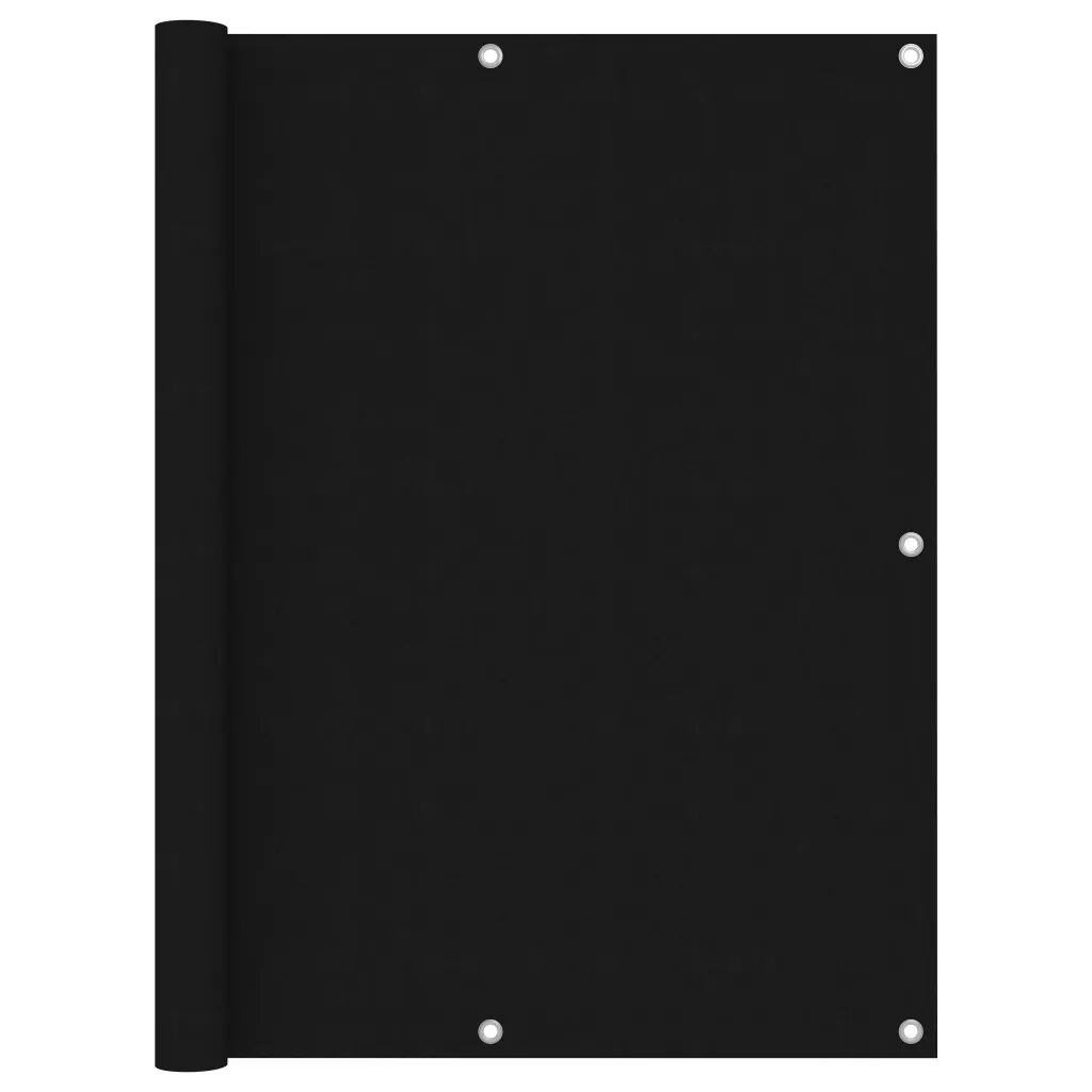 vidaXL Balkónová markíza, čierna 120x400 cm, oxfordská látka