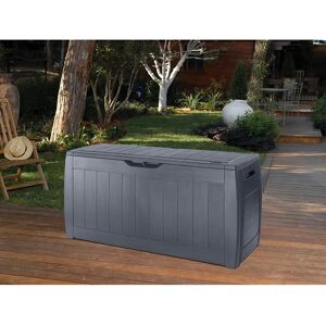 Keter Hollywood 270L Storage Box- Graphite 57.3 H x 117.5 W x 45.0 D cm