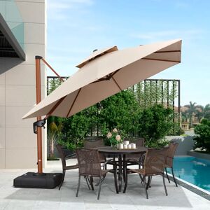 Freeport Park Dickey 3m Cantilever Parasol brown 275.0 H cm