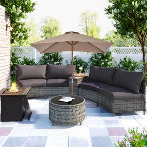 Freeport Park Emmet 2m x 1.5m Rectangular Traditional Parasol brown 235.0 H x 200.0 W x 150.0 D cm