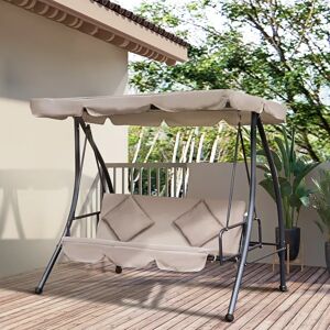 Freeport Park Katarina Swing Seat brown 170.0 H x 200.0 W x 125.0 D cm