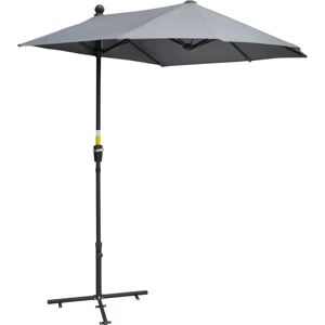 Freeport Park Zainab 2m Balcony Parasol gray 240.0 H x 200.0 W x 190.0 D cm