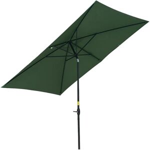 Freeport Park McCook 3m x 2m Rectangular Traditional Parasol green 248.0 H x 300.0 W x 200.0 D cm