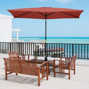 Freeport Park Pleasanton 3m x 2m Rectangular Traditional Parasol 248.0 H x 300.0 W x 200.0 D cm