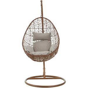 Freeport Park Travis Swing Chair with Stand brown/gray 200.0 H x 88.0 W x 69.0 D cm