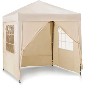 VonHaus 2m x 2m Metal Pop-up Gazebo 250.0 H x 200.0 W x 200.0 D cm