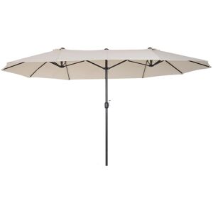 Outsunny - 4.6M Garden Patio Umbrella Canopy Parasol Sun Shade w/o Base Beige - Beige