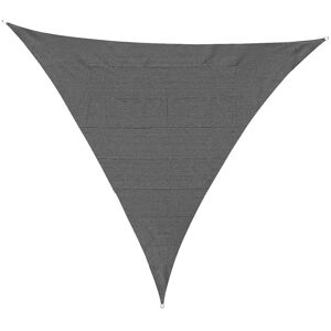 Triangle Sun Shade Sail uv Protection hdpe Canopy w/ Rings 5x5m - Grey - Outsunny