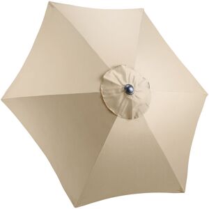 CHRISTOW Replacement Parasol Canopy - 2m - Taupe - Taupe