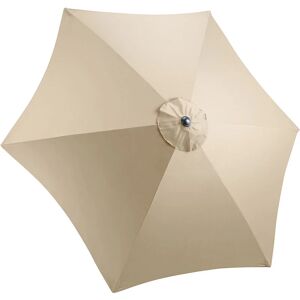 CHRISTOW Replacement Parasol Canopy - 2.7m - Taupe - Taupe