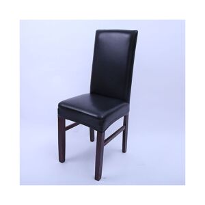 Unbranded (Black) Faux Leather Dining Chair Covers waterproof Cover