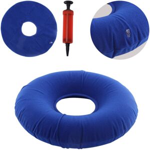 Unbranded (Blue) Inflatable Piles Ring Cushion Donut Pillow Vinyl Rubber Seat