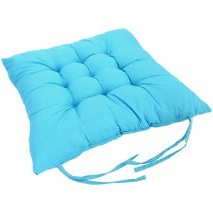 Cushion Mania (Turquoish Blue, Set of 2) Seat Pads Chair Pad for Dining Garden Chair Plain