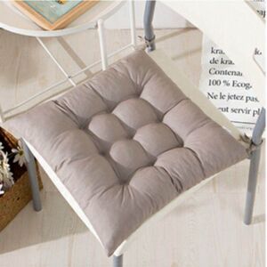 Cushion Mania (Silver, Each) Seat Pads Chair Pad for Dining Garden Chair Plain