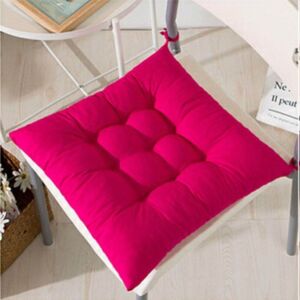 Cushion Mania (Cheries Pink, Each) Seat Pads Chair Pad for Dining Garden Chair Plain