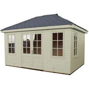 Crane Garden Buildings 3.0 x 4.2m Large Garden Room, FSC-Certified (Scandinavian Redwood) - Willow - Unisex