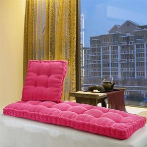 XIEMINLE 10cm Thick Bench Cushion, Custom Size Bench Pad 2 3 Seater Indoor, Soft Chair Pad Seat Pad Mat Sofa Cushion, Bay Window Seat Pads, Furniture Patio Seat Mat,Pink