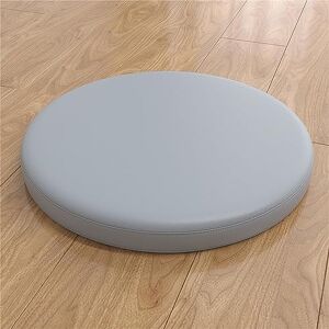 FANSU Round Memory Foam Seat Cushion, Soft Comfort Waterproof Stool Cushion Washable Chair Pad for Garden Indoors Outdoors Car Office Sofa (Diameter 30cm,Grey)