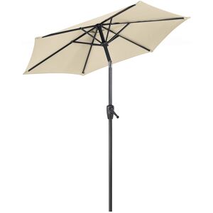 Christow 2m Tilting Parasol - Cream - Cream