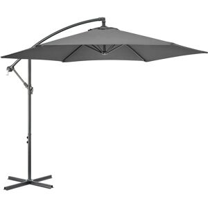 Christow Banana Parasol 3m - Grey - Grey