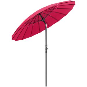 Christow Shanghai Parasol With Tilt 2m - Raspberry