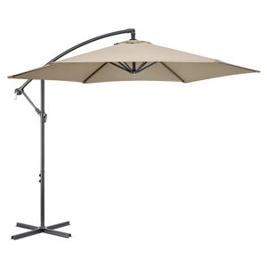 Christow Banana Parasol 3m - Taupe - Taupe